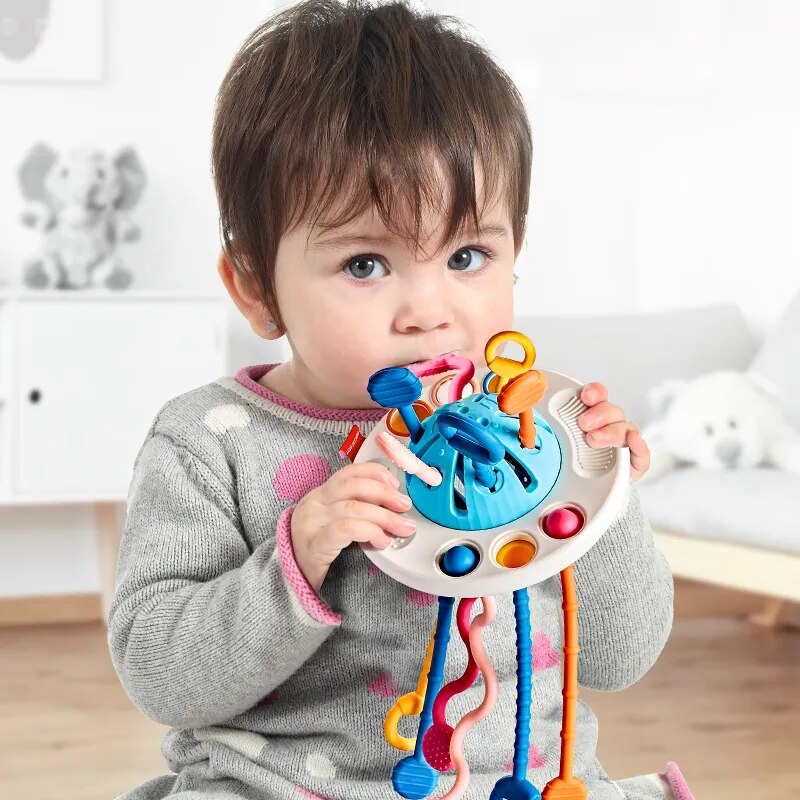 Montessori Silicone Pulling Toy