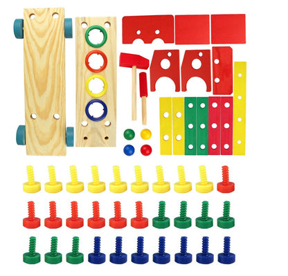 DIY Wooden Assembling Chair Montessori Toy – Build, Learn, and Play