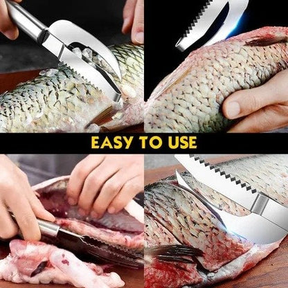 Multi Fish Scale Knife 3-in-1