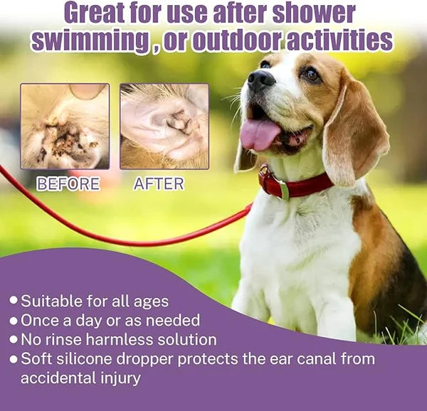 Pet Ear Cleaner - Infection Treatment for Dogs & Cats