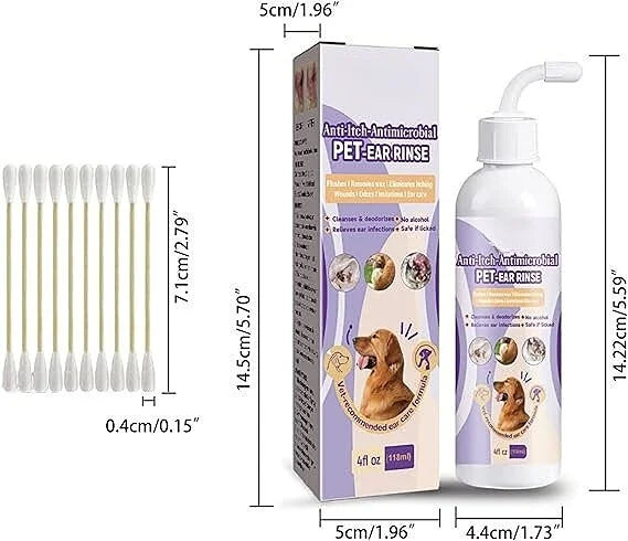 Pet Ear Cleaner - Infection Treatment for Dogs & Cats