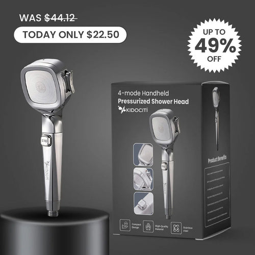 4-mode Handheld Pressurized Shower Head