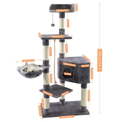 Multi-level Cat Tower - armonhaven.com