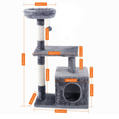 Multi-level Cat Tower - armonhaven.com